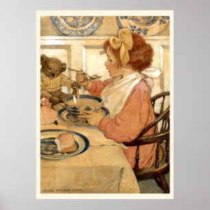 Poster Café da Manhã Com Urso de Pelúcia