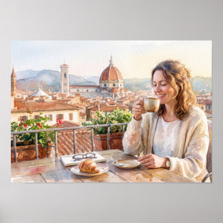 Poster Café da Manhã em Florença