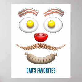 POSTER CAFÉ DA MANHÃ FAVORITO DO PAI