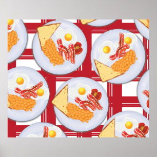 Póster Café da Manhã Inglês