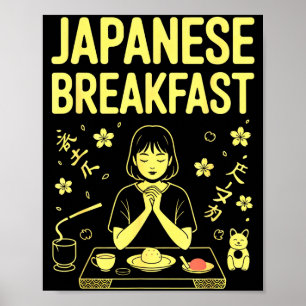 Poster Café da Manhã Japonês Chá de Arroz Miso Zen Gráfic
