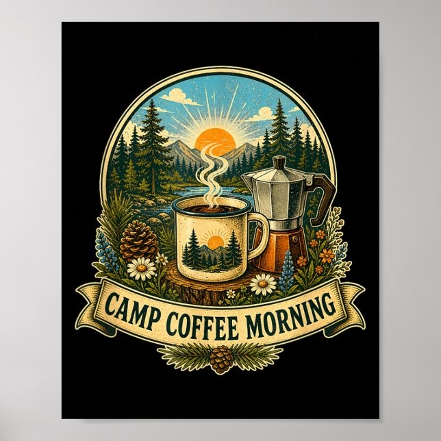 Poster Café da manhã no acampamento  (Frente)