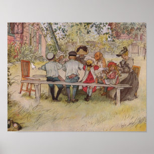 Póster Café da manhã sob o Big Birch