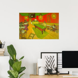 Poster Café da noite por Vincent van Gogh