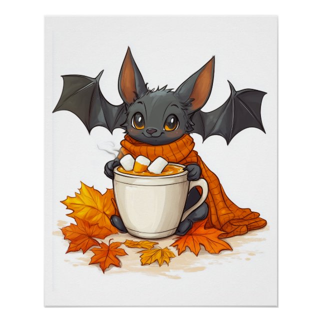 Póster Café de Abóbora de Vampiro (Frente)