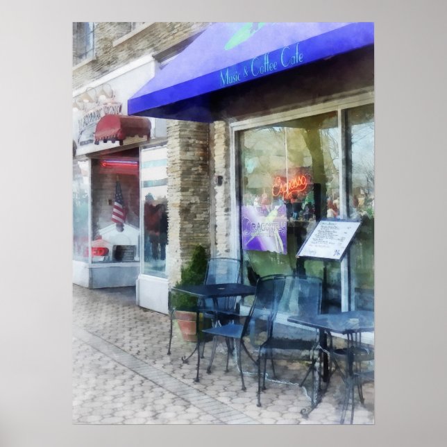 Póster Café De Música E Café (Frente)