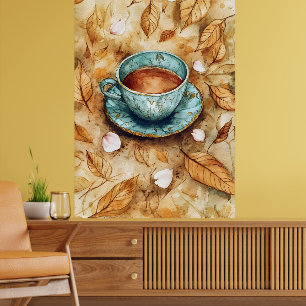 Poster "Café de olla," uma bebida mexicana tradicional.