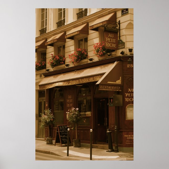 Póster Café de Paris por Dia (Frente)