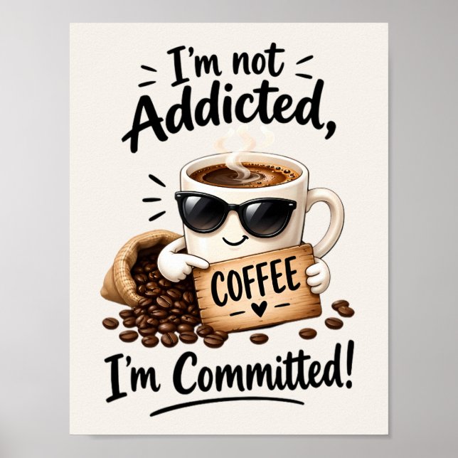 Poster Café do Viciado em Café (Frente)
