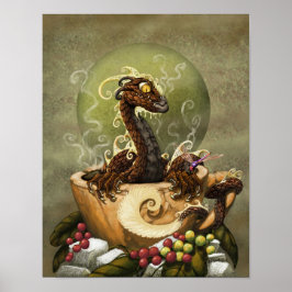Poster Café Dragão 11x14 (4x6 e superior)