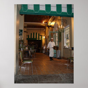 Póster Café Du Monde New Orleans Side walk Café Café