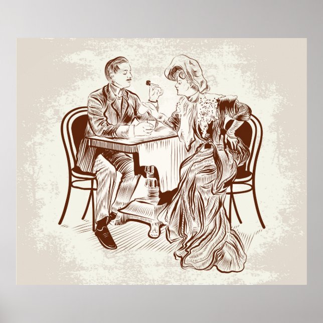 Poster café e amor (Frente)