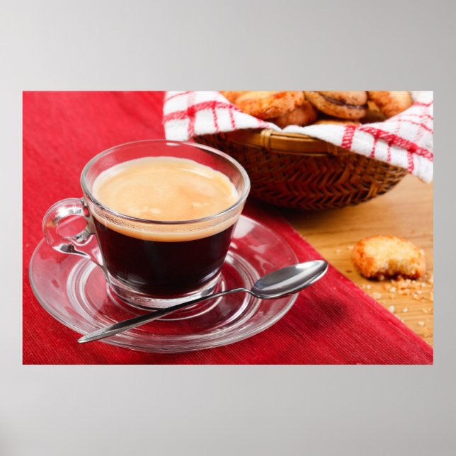 Póster Café e biscoito (Frente)
