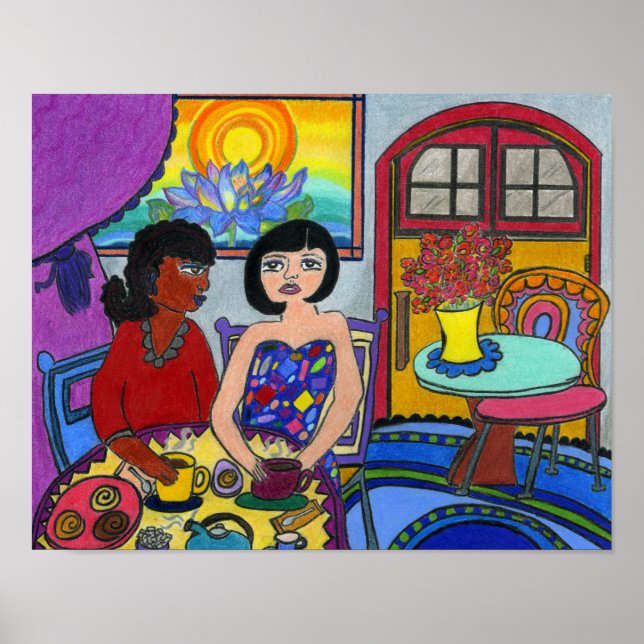 Poster Café e Conversa (Frente)