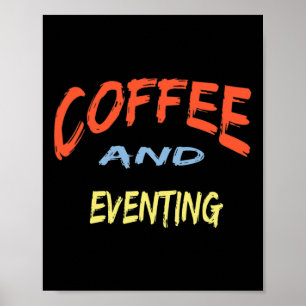 Poster Café E Eventos - Engraçada Corrida De Cavalo