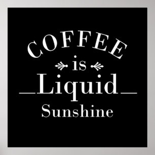 Poster café é sol líquido