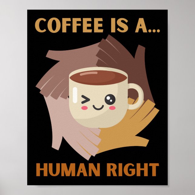 POSTER CAFÉ É UM DIREITO HUMANO (Frente)