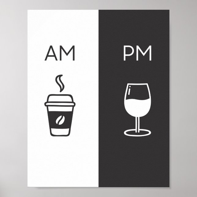 Poster Café e Vinho - Alt/Pm (Frente)