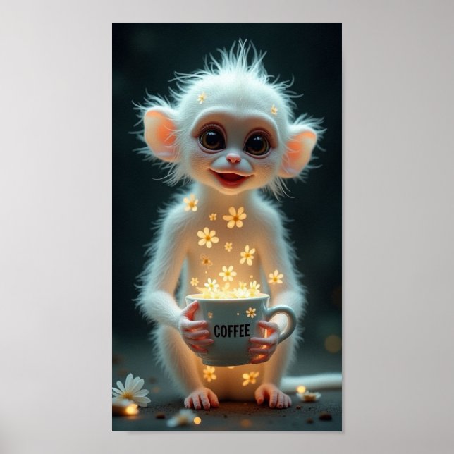 Poster Café em Cubo (Frente)