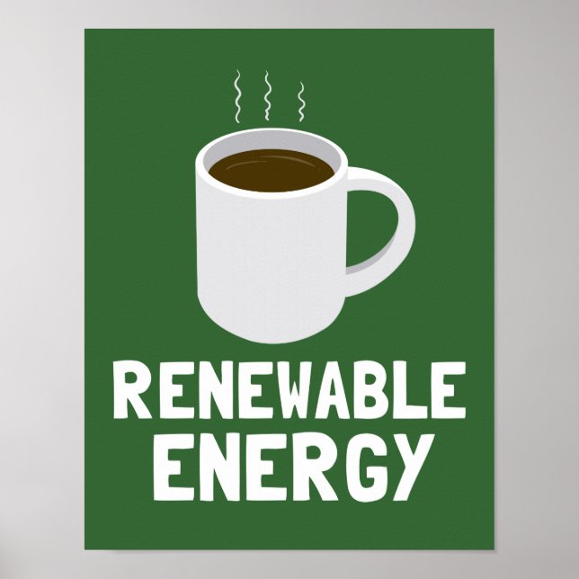 Poster Café Energético Renovável (Frente)