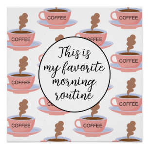 Póster Café Engraçado
