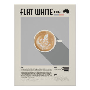 Póster Café Flat White