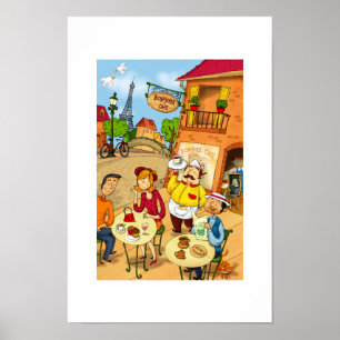 Poster Café francês