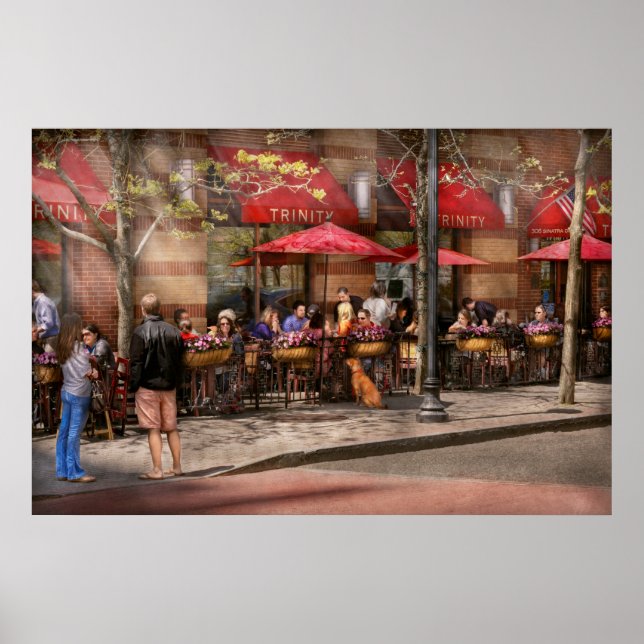 Poster Café - Hoboken, NJ - Cafe Trinity (Frente)