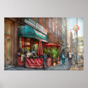 Póster Café - Hoboken, NJ - o supermercado fino italiano