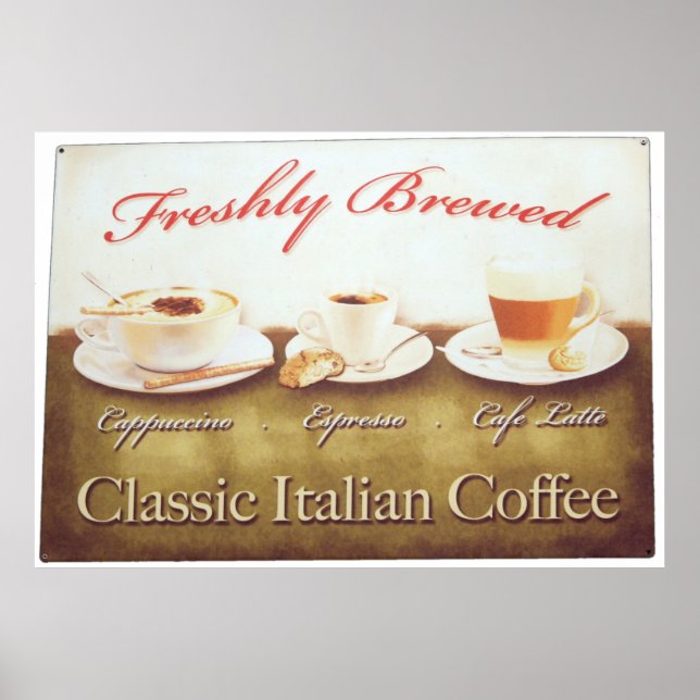 Poster Café italiano (Frente)