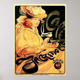 Poster CAFE JACAMOTTE Bruxelas Art por Fernand Toussaint