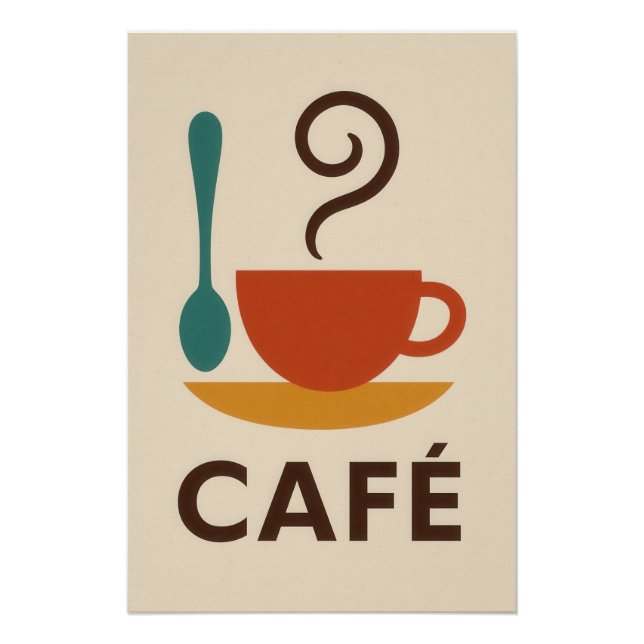 Póster Café minimal (Frente)