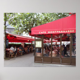 Poster Cafe Montparnasse Paris, fotografia por viagem