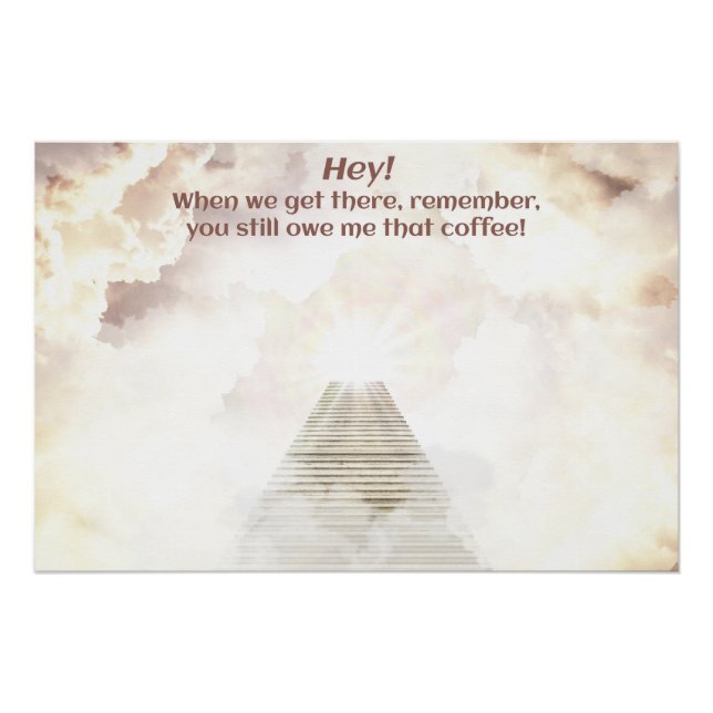 Póster Café no céu (Frente)