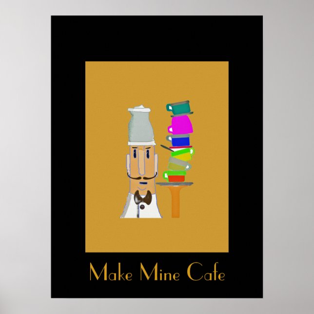 Póster Café no Meu Café Favorito (Frente)