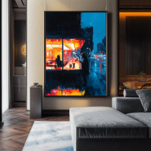 Café Noturno Expressionista - Arte Nó Urbano Negri