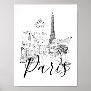 Poster Cafe Paris