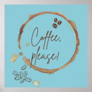 Poster Café, por favor