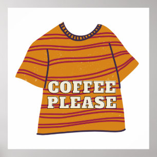 Poster café por favor