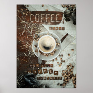 Poster Café Primeiro