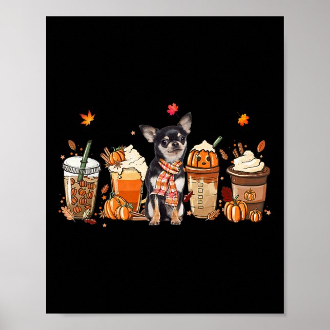 Poster Café Pumpkin Spice Latino, outono Chihua (Frente)