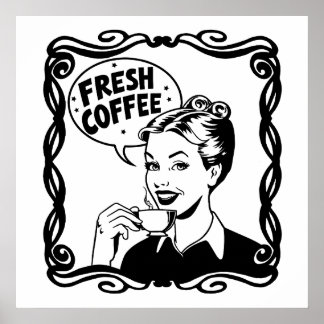 Poster Café quente fresco
