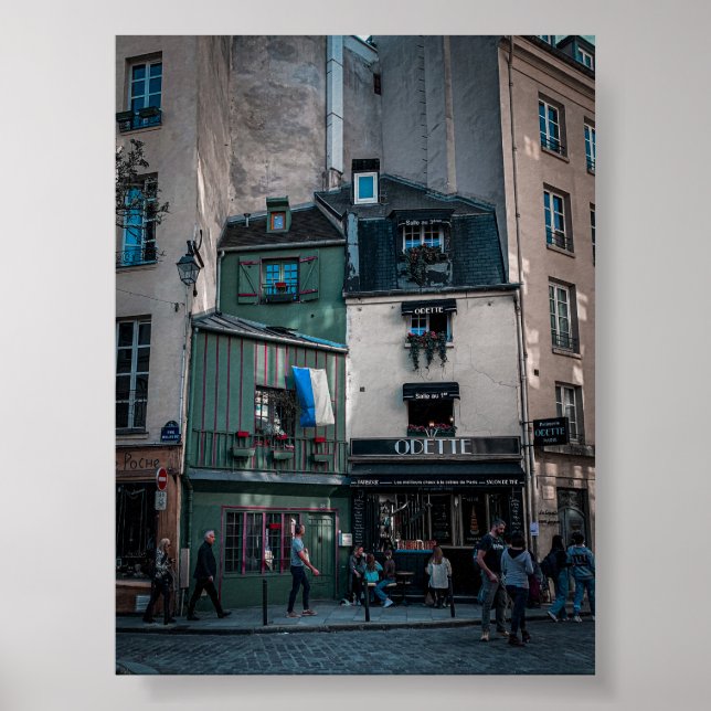 Poster Café Street Views em Paris (Frente)
