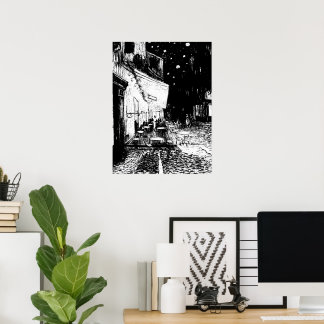 Póster Cafe Terrace à Noite