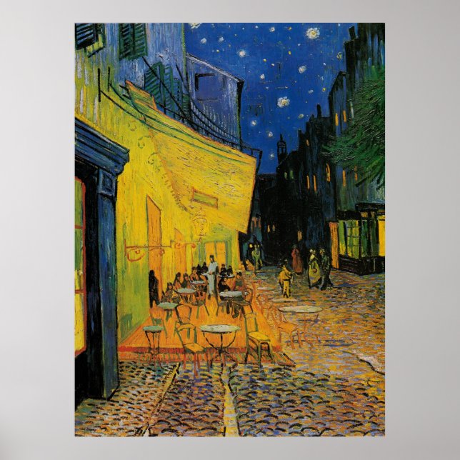 Poster Café Terrace à Noite (Frente)
