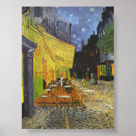 Poster Café Terrace à noite por Van Gogh