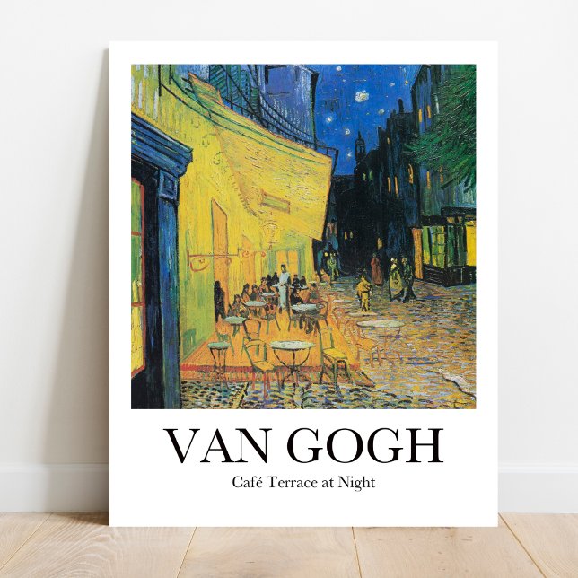 Poster Café Terrace à noite por Vincent van Gogh (Starry Night's Cousin: Van Gogh's "Cafe Terrace." Vivid colors, museum-quality print)