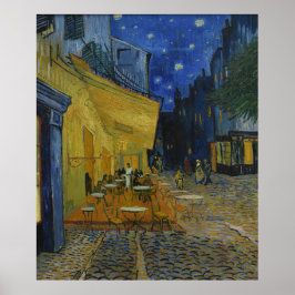 Poster Café Terrace à noite por Vincent van Gogh