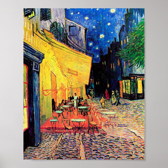 Poster Cafe Terrace à Noite, Vincent van Gogh (Frente)