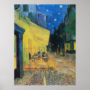Poster Café Terrace de Van Gogh à Noite